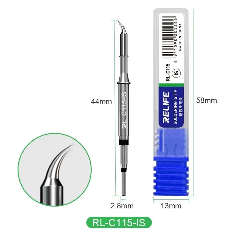 Relife RL-C115 Series Soldering Iron Tips For Soldering Stations JBC Efficient Welding Plug And Play Nano Soldering Iron Tips