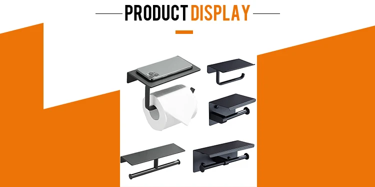 Roll Paper Holder Toilet Paper Holder Stand With Shelf Paper Towel Holder Leaf Design OEM/ODM