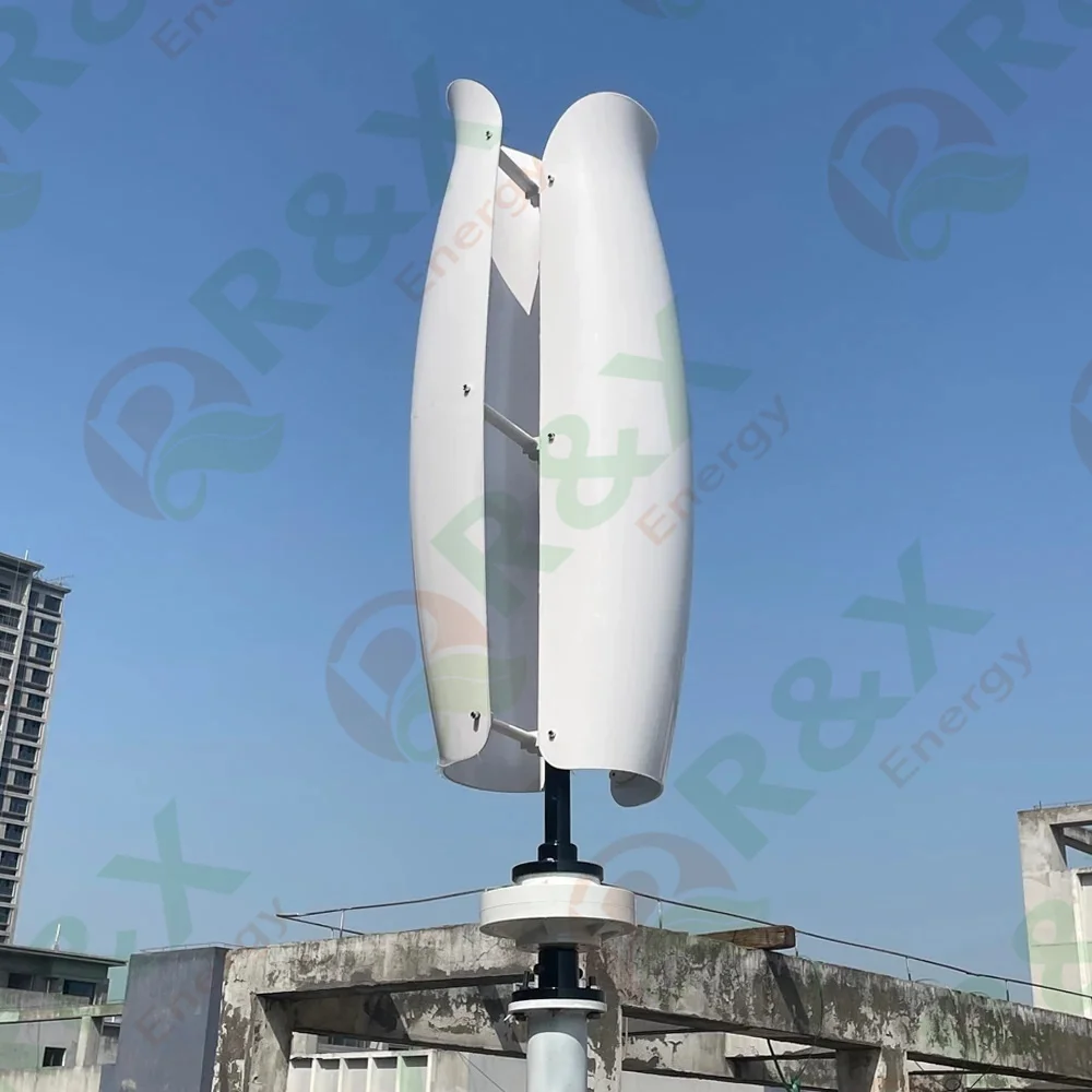 Low Noise Tulip Vertical Axis Wind Turbine Power Generator 2KW 5KW 10KW for Home Use