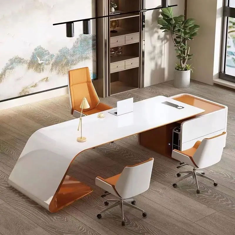 Home Office Desk And Chair Set Smart Executive Office Furniture Table Modern Manager Computer Desk