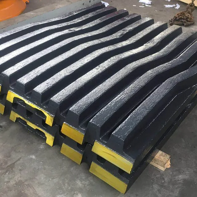 Shanbao Pe Stone Crusher Machine Parts Carbide Tooth Jaw Plate Stone Jaw Crusher Wear Parts Mn18 Jaw Plates