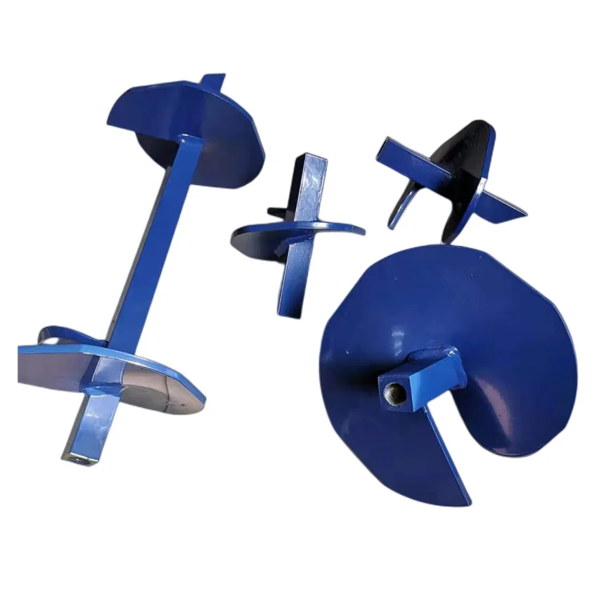 Carbon Steel Single Solid Square Hub Helix Power Driven Helical Ground Anchor