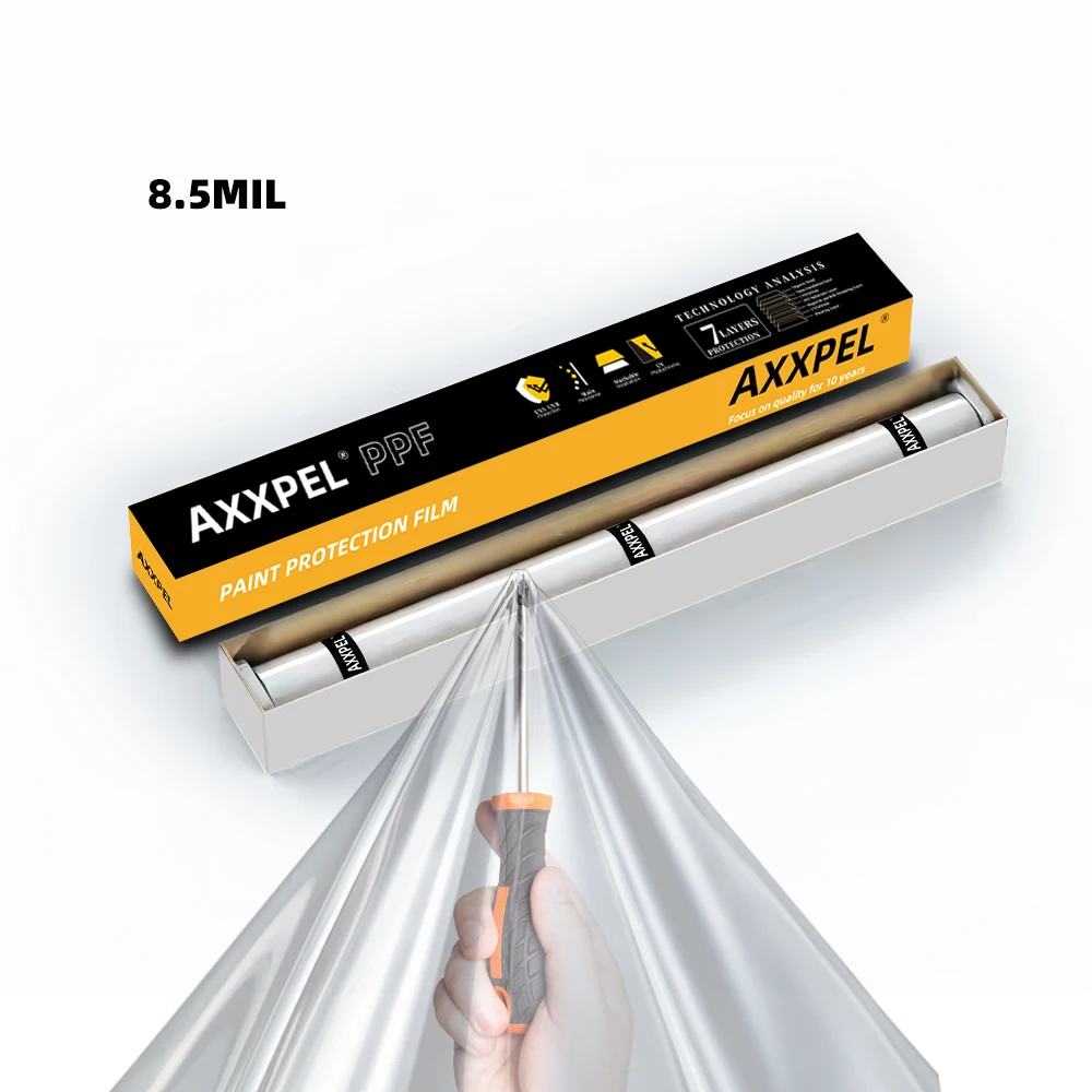 8.5MIL TPU PPF Paint Protection Film Ashland Glue Glossy with Self Healing Anti Yellowing High Tensile Strength Body Protection