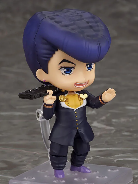 New 10cm Q Versions Jojos Bizarre Higashikata Josuke 1276 Anime Action Figure Collection Model Toy Spot goods
