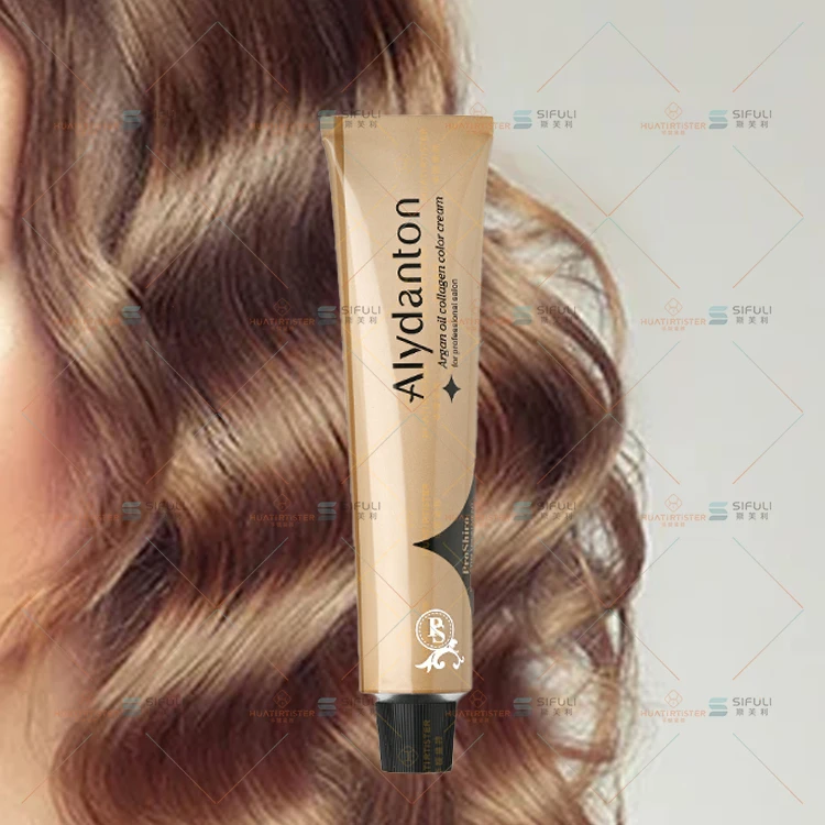 Huati Sifuli Alydanton 100ml Permanent no ppd Ammonia collagen argan oil purple natural Hair Color Dye black pink silver cream