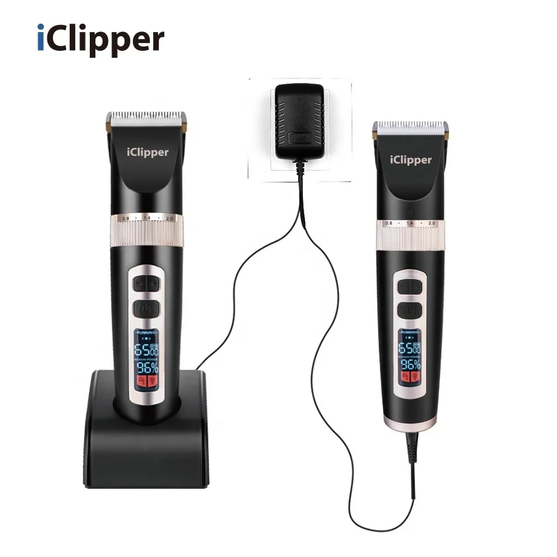 IClipper-A8s LED дисплей 3 скорости профессиональная машинка для стрижки волос в
