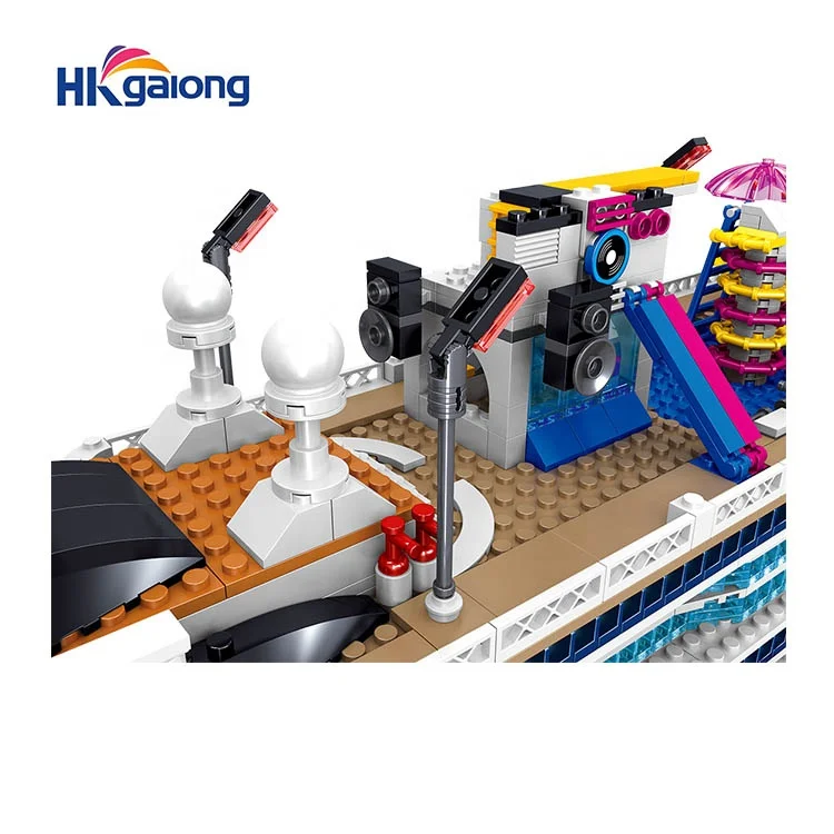 ZHEGAO smart build block set stick toy The Norwegian Flyer build block family game toys blocks numbers over 1000PCS