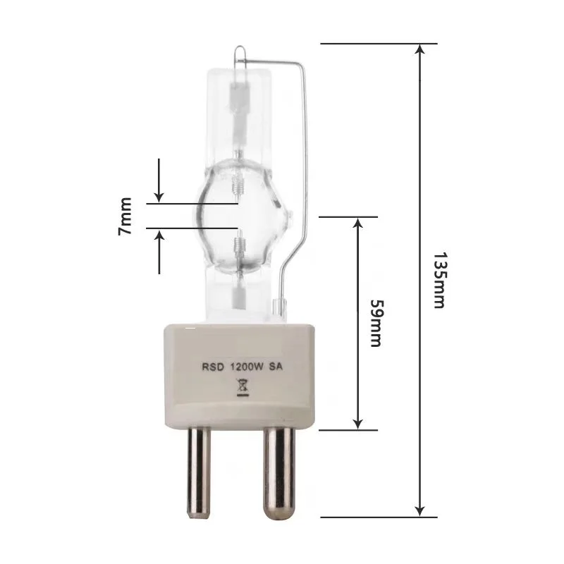 HoneyFly Metal Halide Lamp GY22 100V-240V 1200W Single End RSR1200W/SA  Metal Halogen Lamp Stage Moving Head Lights Quartz Tube