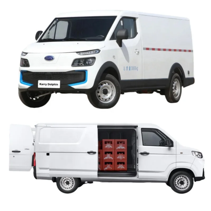 high range Karry dolphin 2024 new arrival cheap Van cheap electric truck mini low speed 50kph x5 x7 single cab for cargo farms