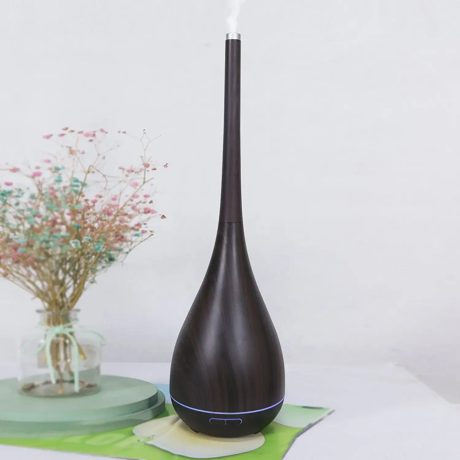 Customizable 400ML Aroma Diffuser  Air Humidifier Household Commercial use Essential Oil Desktop LED Light