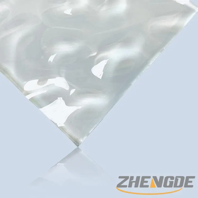 led light diffuser sheet acrylic glass prismatic home decor Lampbox cover clear water wave fluted acrylic sheet