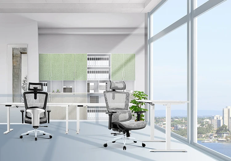 Good Quality Factory Price Low Noise Height Adjustable Laptop Electric Sit Stand Up Computer Desk office desk and chair set