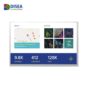 
2021 Hot Sales DISEA Customized 1280*800 Screen LVDS 40PIN TFT LCD Module 10 inch IPS Display Module 