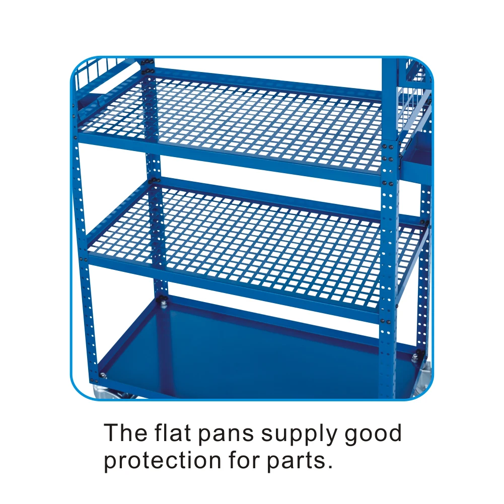 Mobile Storage body shop auto tools Rack Heavy Duty Parts Cart trolley Small Items Cart