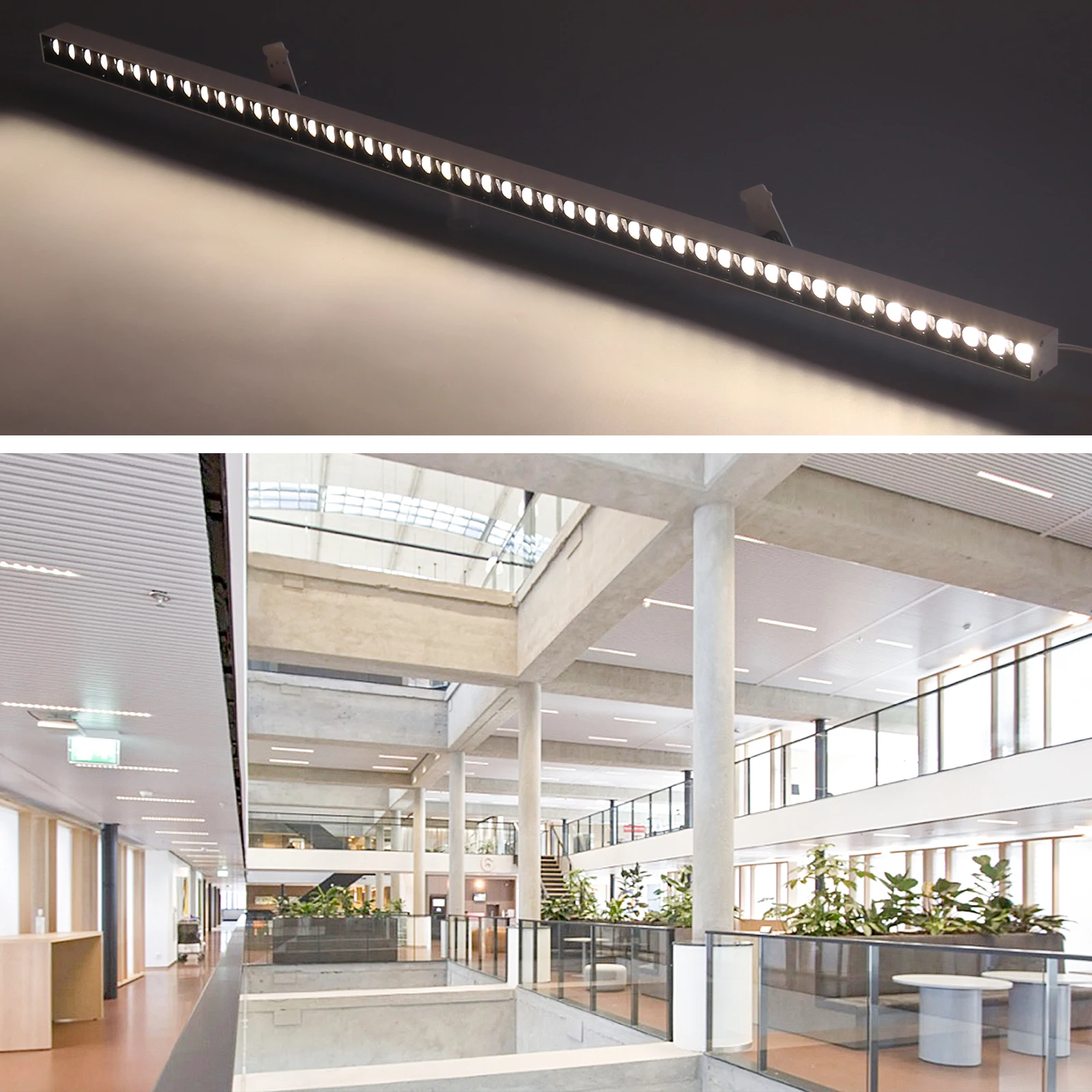 Linear Lights Recessed Narrow Frame Spotlights Grille Lights LED Sky Lights Modern Indorr for Office