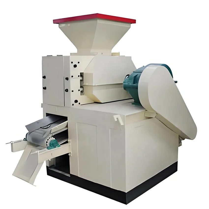 hot sale new tech energy saving fluorite charcoal lime powder material briquette making machine from china