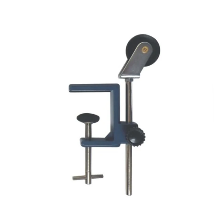 Physical experiment table clamp with pvc pulley block pole fixed pulley and table side clamp group (1600439449433)