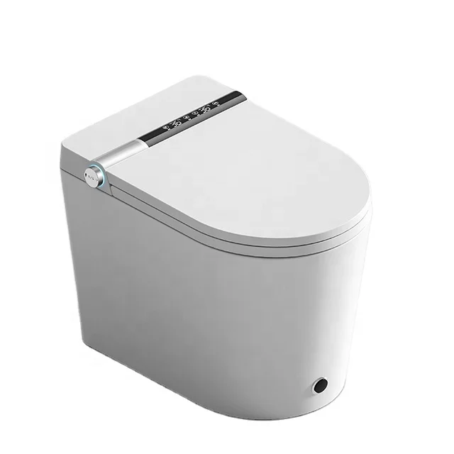 Toilet seat with tank foam shield automatic flip lid 110-220v smart toilet all-in-one WC