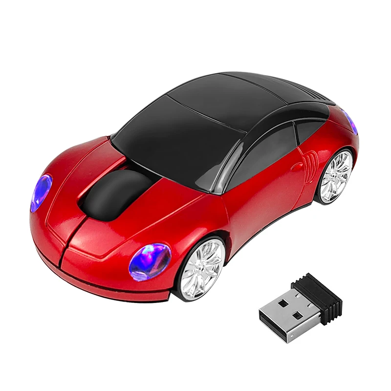 Christmas Gift Mouse 3D Cartoon Mini Car Model Mouse Wireless 2.4G