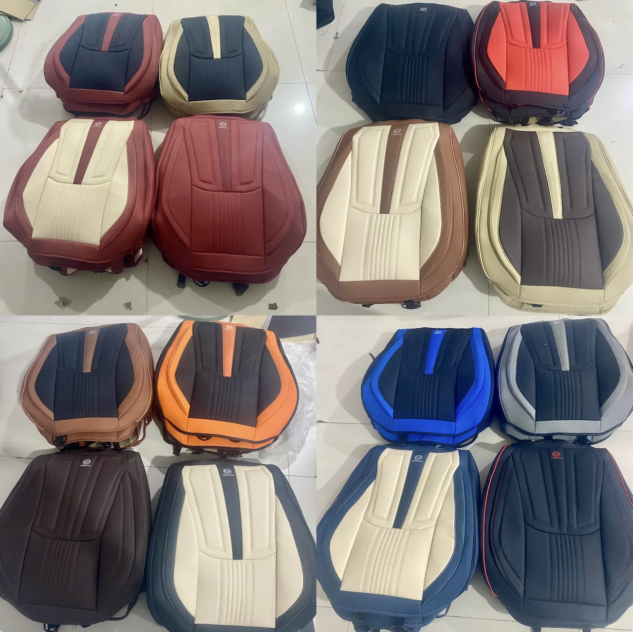 Marcan Hot Sale 2024 Leather waterproof Universal Car cushion Four Seasons Fashion Design Custom Car Seat Cover Full Five Seats