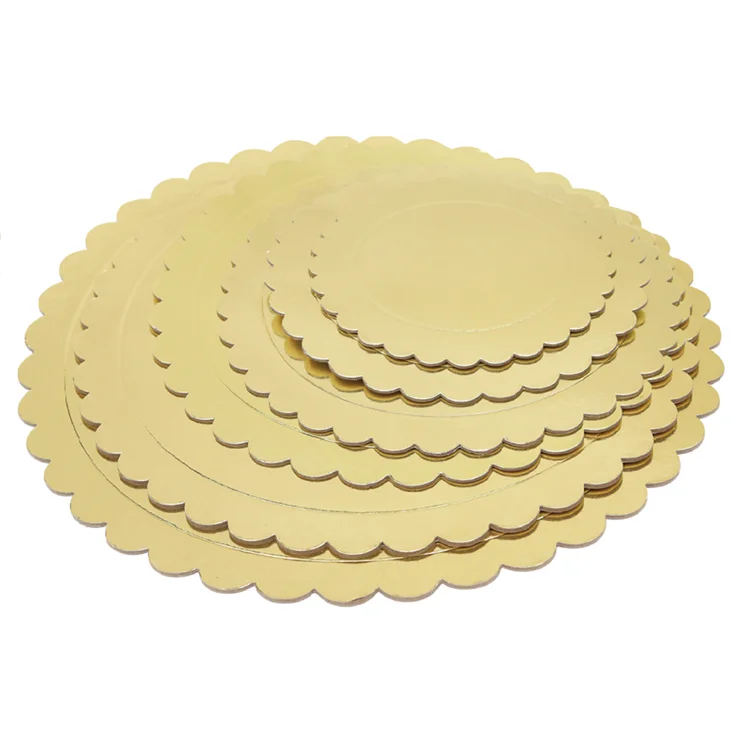 
Factory directly wholesale custom birthday party cake bases round 8in drum sliver cake board 