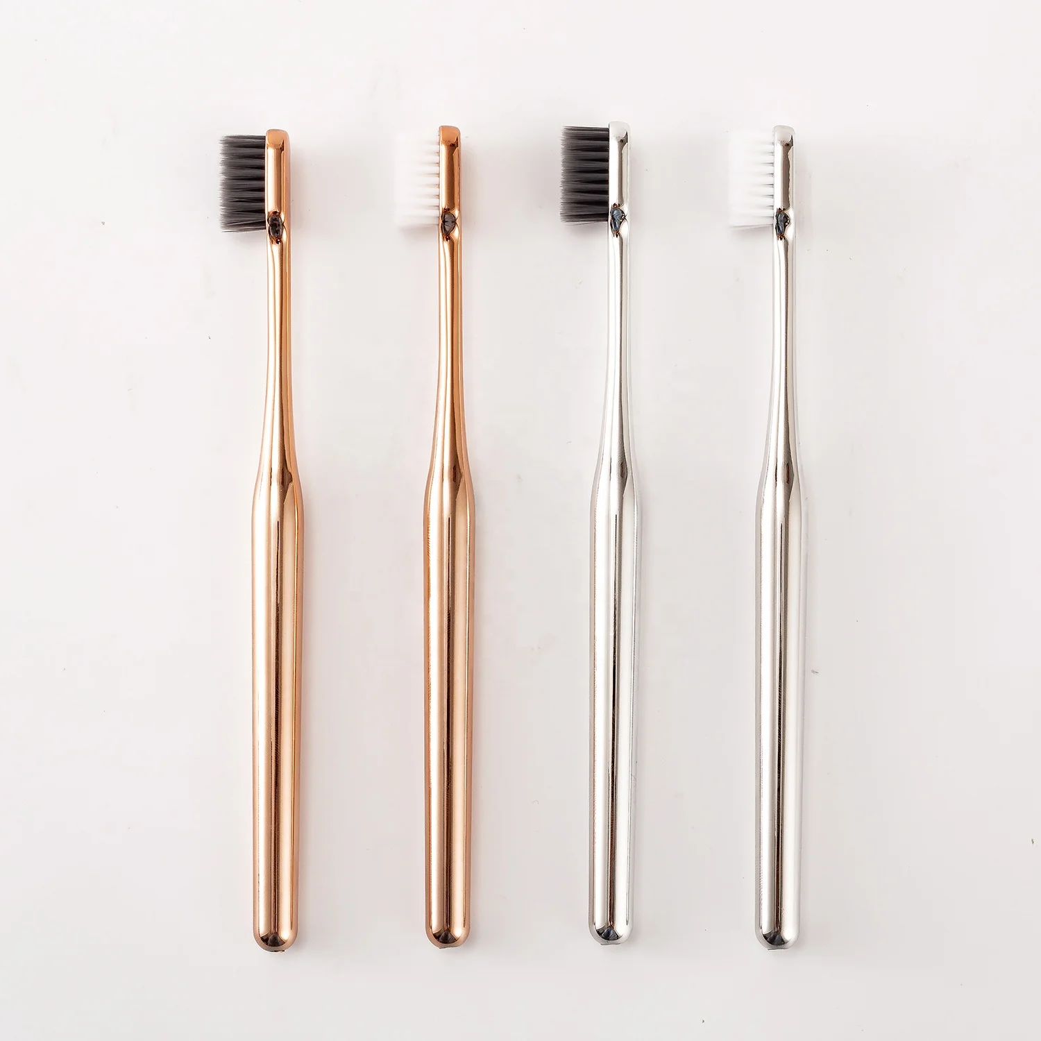 2021 New arrival hot selling professional silver handle adult toothbrush