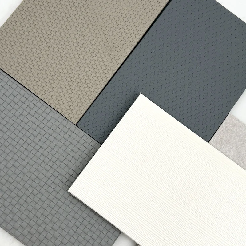 Luxury Classic 8mm PVC & Leather Wall Panel WPC Interior Wall Board with Acoustic Insulation & Carbon Jin for Indoor Apartments