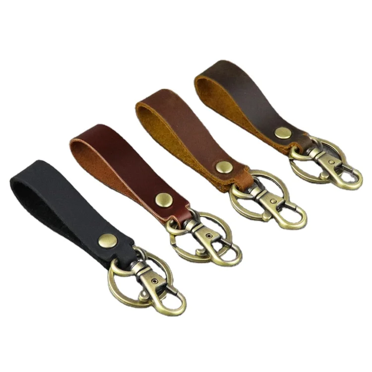 High Quality Colorful PU Leather Keychain For Portable Wallet Car Keys Keychain Wholesale