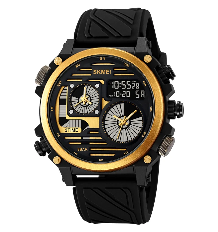 2024 New SKMEI 2202 Factory Wholesale G Style Shock Led Wrist Digital Sports Chronograph Analog Multifunction Watch Mens