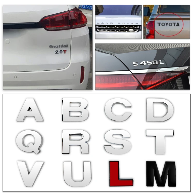 3d branded metal emboss motorcycle decals custom logo automatic emblem badge for cars