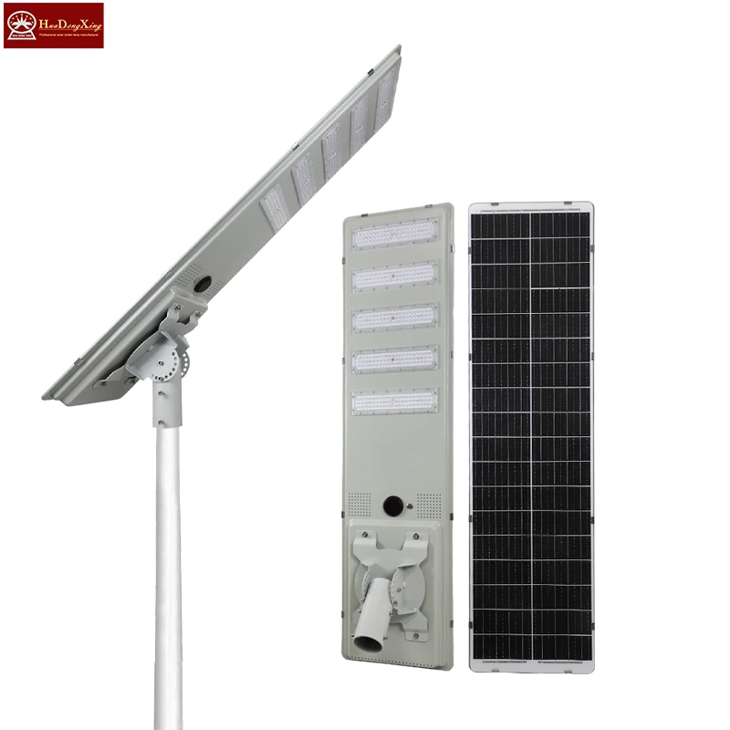 Factory Sale New Model 100w/150w/200w Solar LED Street Light Waterproof Outdoor Public Lighting Installation Aluminum Lamp IP65
