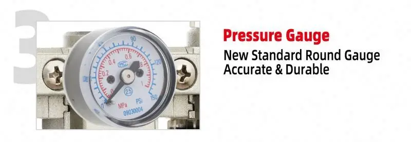 XMC HNAC3010-03 G3/8 inch pneumatic FRL corrosion resistant aluminum alloy protective shell filter reducer lubricator