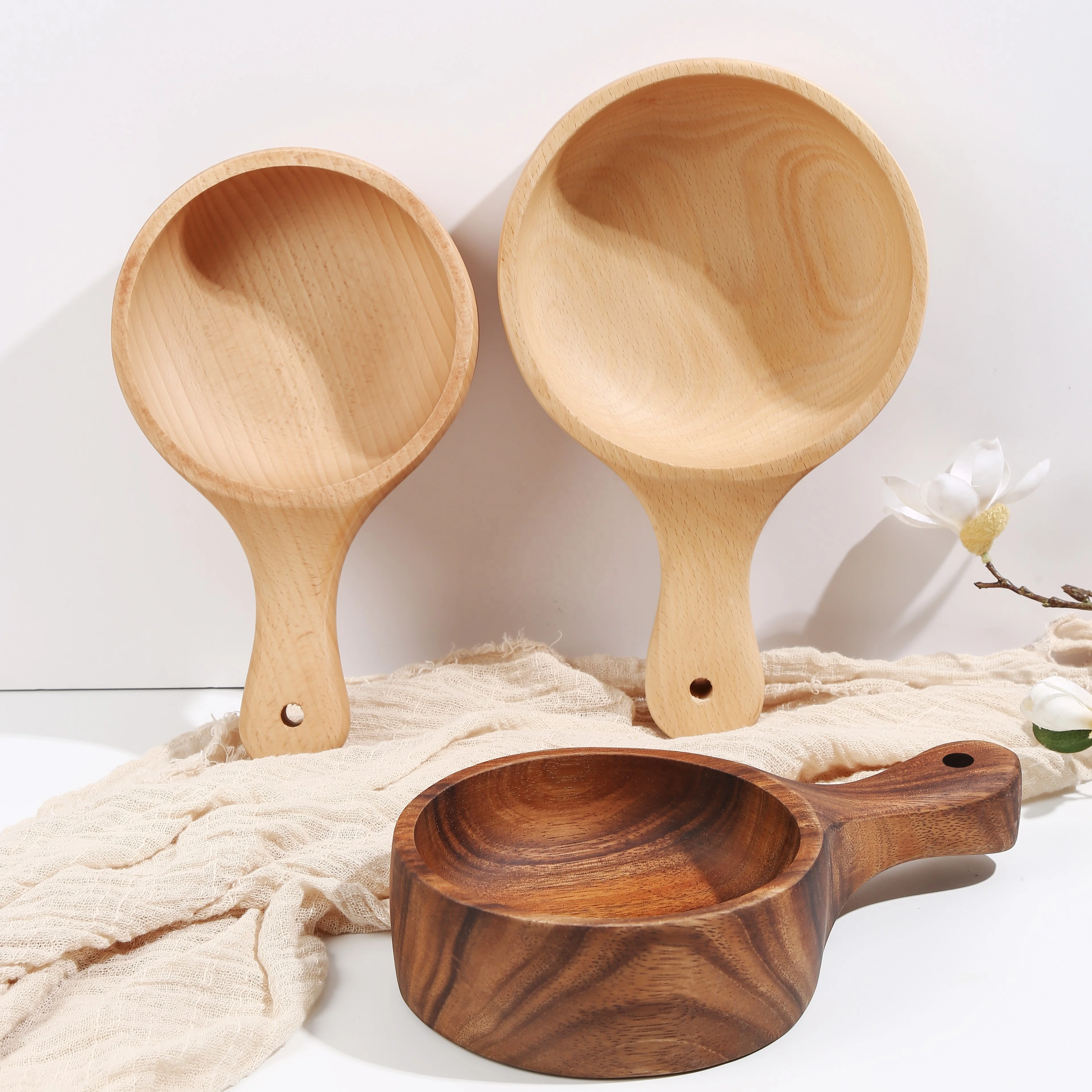 
 Распродажа Amazon 2021, оптовая продажа, деревянные миски для теста, деревянные тарелки и миски для смешивания и сервировки, экологичное биоразлагаемое волокно  