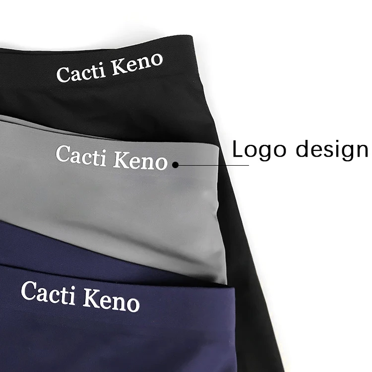 Custom Men Briefs Low Rise Ice Silk Sexy Bikinis Seamless Underwear