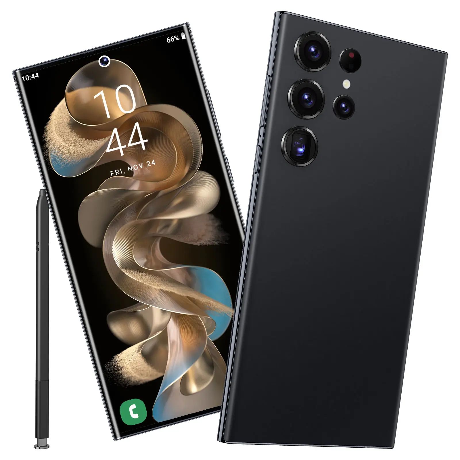 2024 Hot Selling Solar Smart Phone 5G Android 8.1  S23 Cover LCD Display 120Hz Refresh Rate Octa Core CPU 13MP Rear 5MP