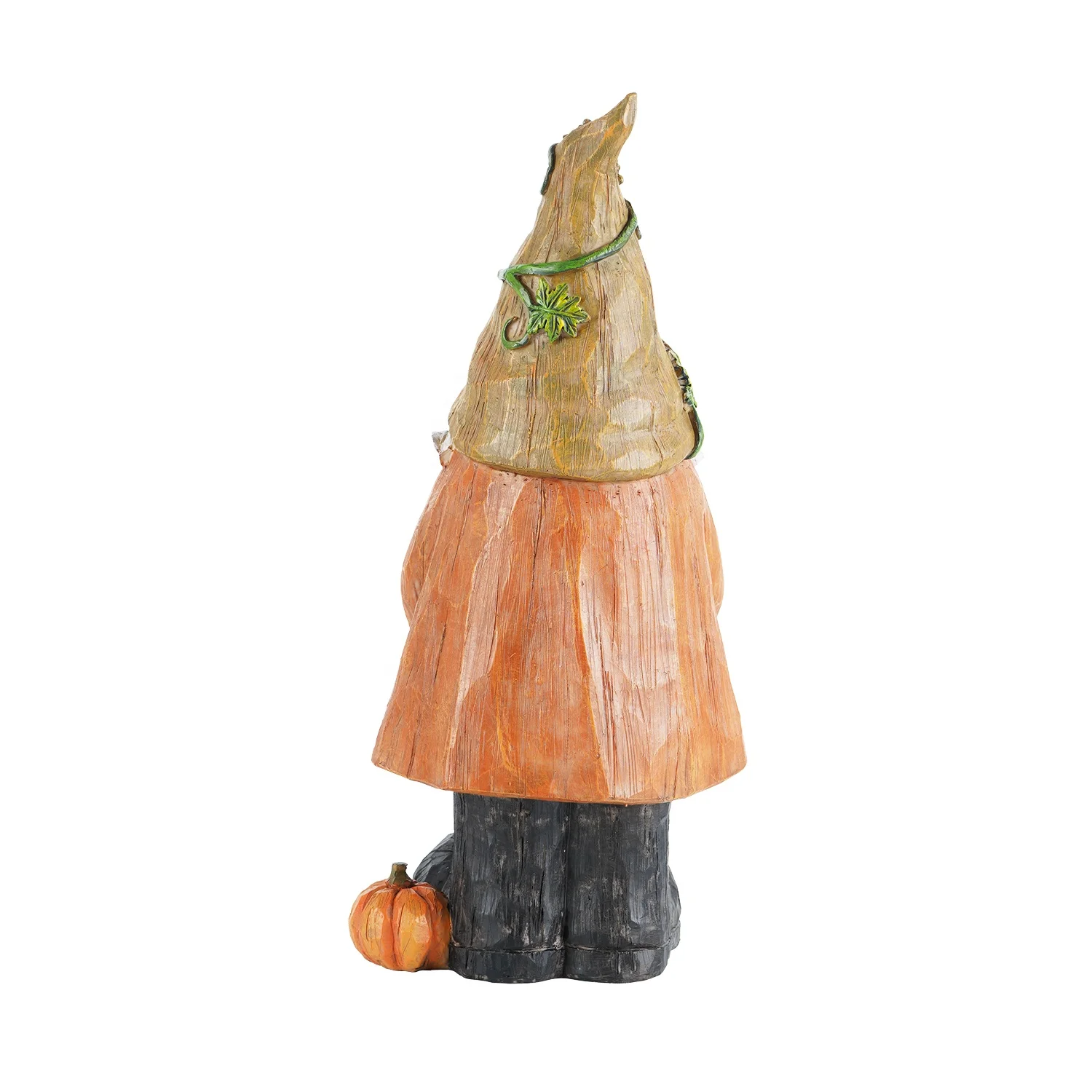 Garden Gnome Statue Harvest Gnome Figurine with Fruit Pine Cone on Hand for Fall Harvest Party House