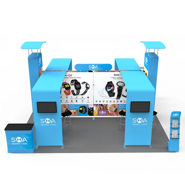 Hot Sales Custom Portable Modular Trade Show Display Booth Stand Mobile Event Exhibition Booth For Tradeshow