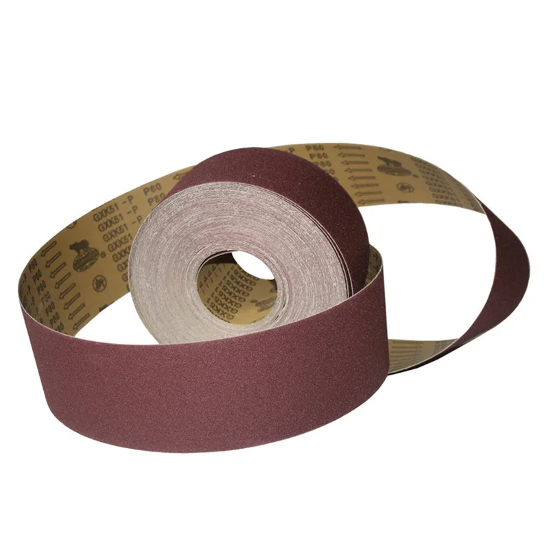 customized aluminium oxide abrasive roll gxk51 sanding paper roll