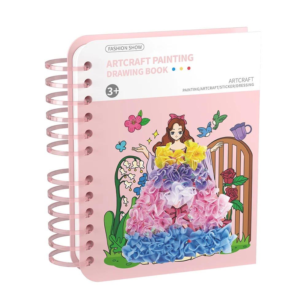 Girls angel princess changing dress art-craft painting children drawing book toy