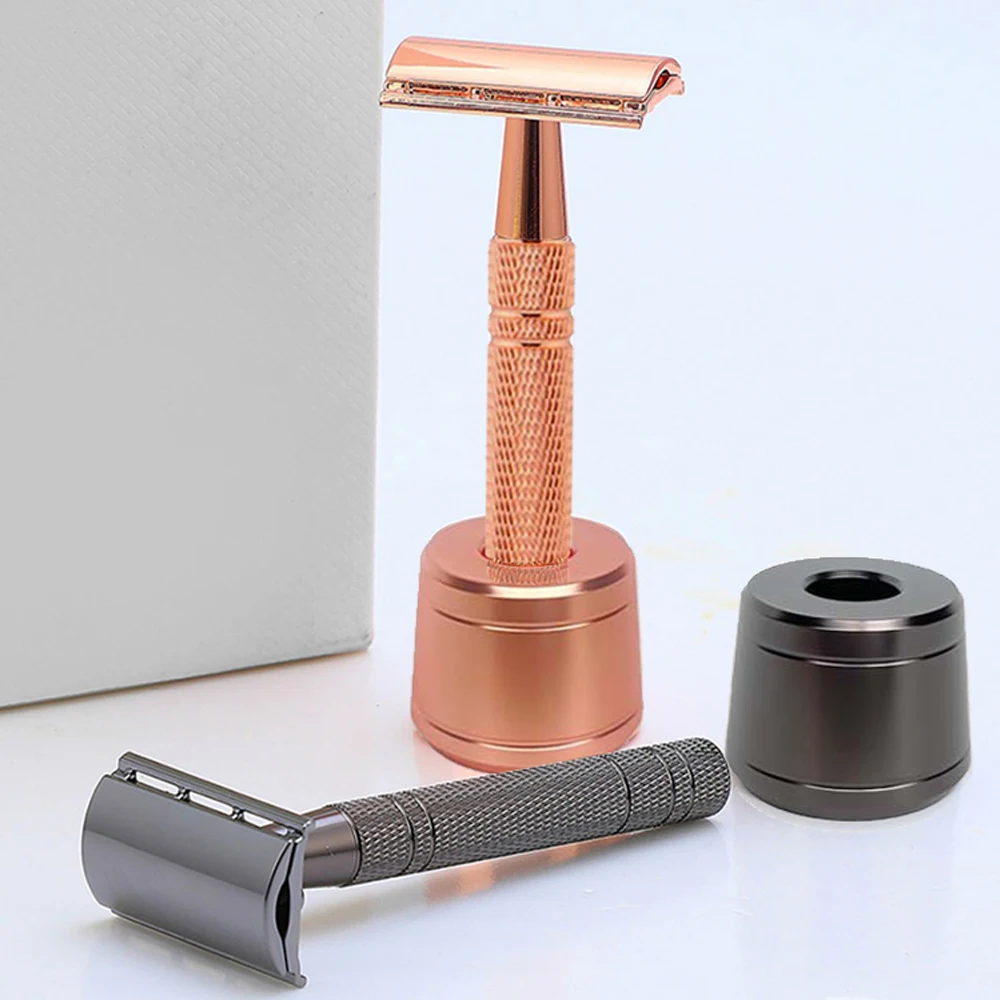 Spolo General Adjustable Safety Razor Stand Holder Aluminum Alloy Base For Razors Are Fit For Handle Of Diameter 16 mm