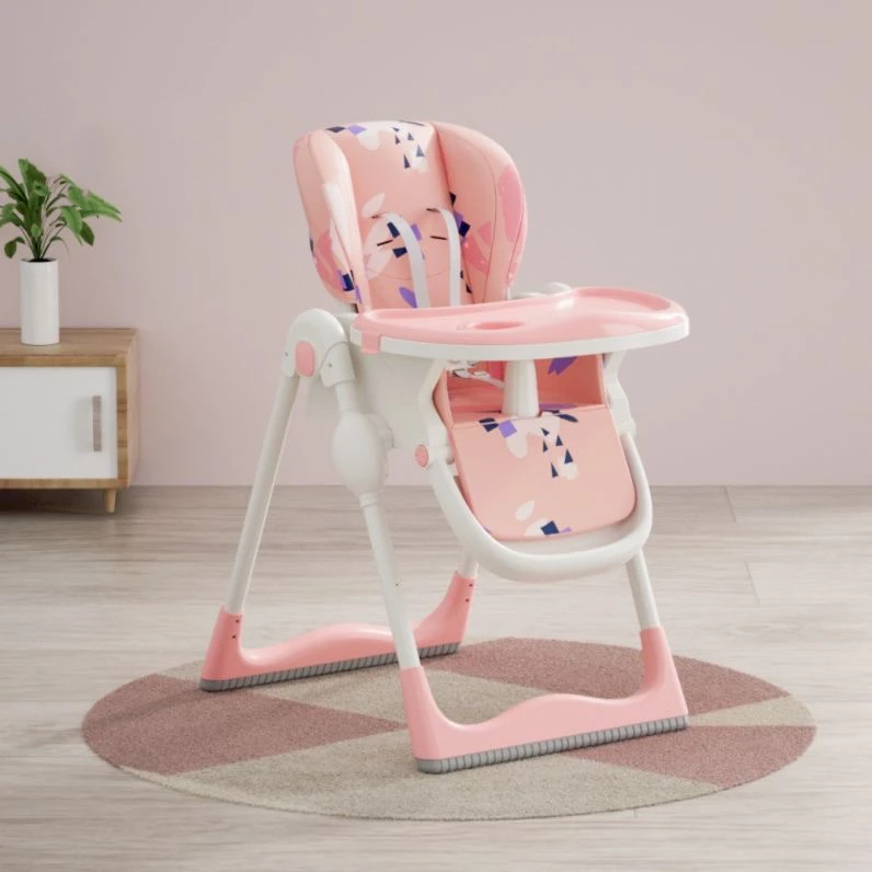 China factory Easy Folding Adjustable High Chair For Baby Feeding table /Unique Portable Plastic Kids Eating Dining Chair With