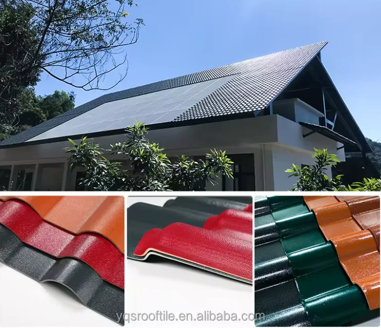 South africa roof material synthetic resin tile synthetic red slate roof tiles