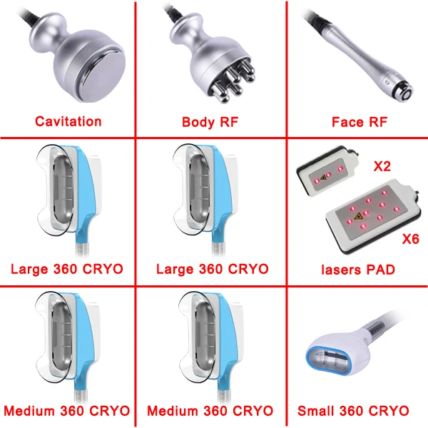2022 Hotselling 360 Cryo Lipo Fat Freeze Cavitation Body Cool Vacuun Cryolipolysis Body Sculpting Machine with CE
