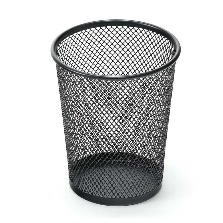 Office Stationery Conical Metal Mesh Wire Pencil Holder