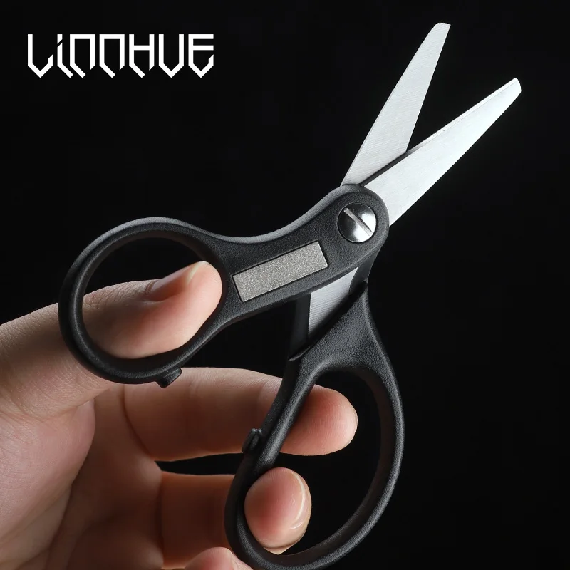 LINNHUE Stainless Steel Fishing Scissors Braid Line Lure Cutter Mini Fish Use Scissors Multifunction Portable Fishing Tools