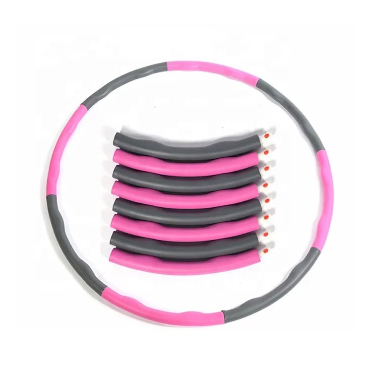 High quality fitness Pearlite weighted hula hoops for adults