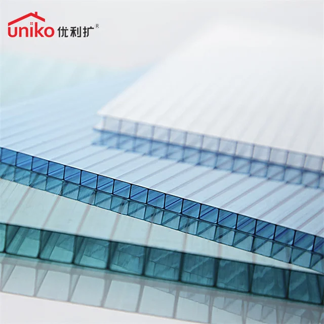 Парниковый пластиковый прозрачный цветной Поликарбонат полый лист