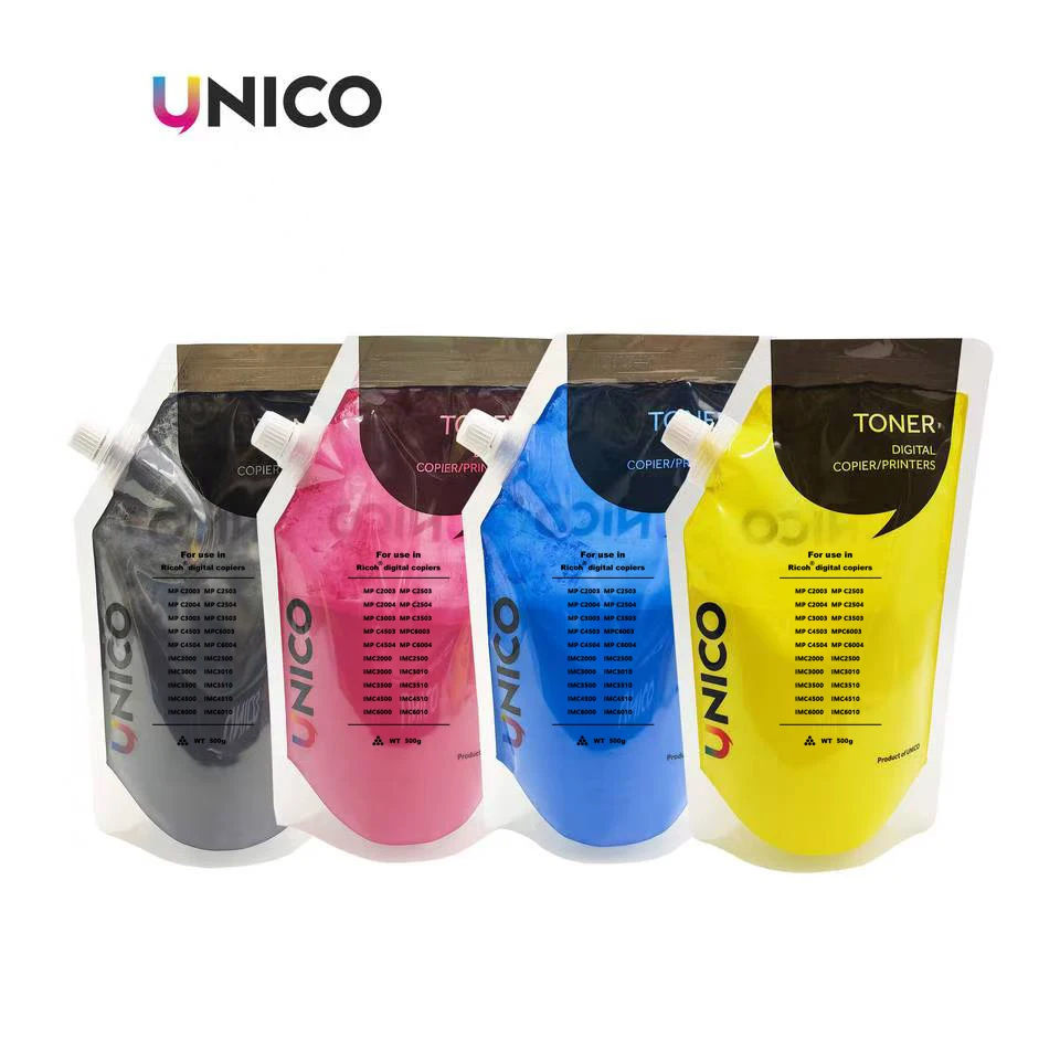 UNICO MPC2503/3003 японский цветной тонер-порошок для ricoh MPC4503/5503/2504/3504/4504 IMC3000/4500/3500