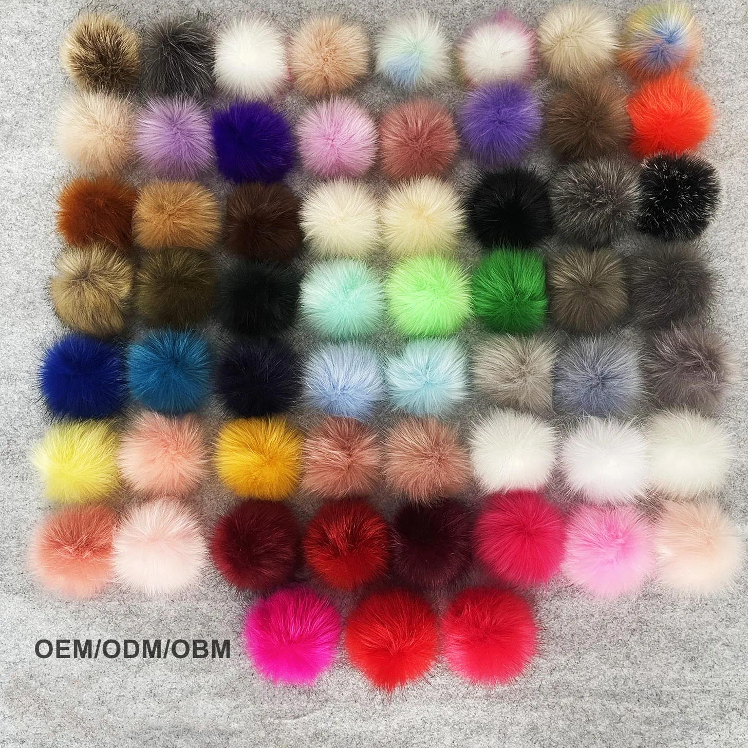 Custom DIY Accessories Large Fluffy faux Fur Poms Hairball without any decoration only pom Multicolor fuzzy Fur pompons Balls