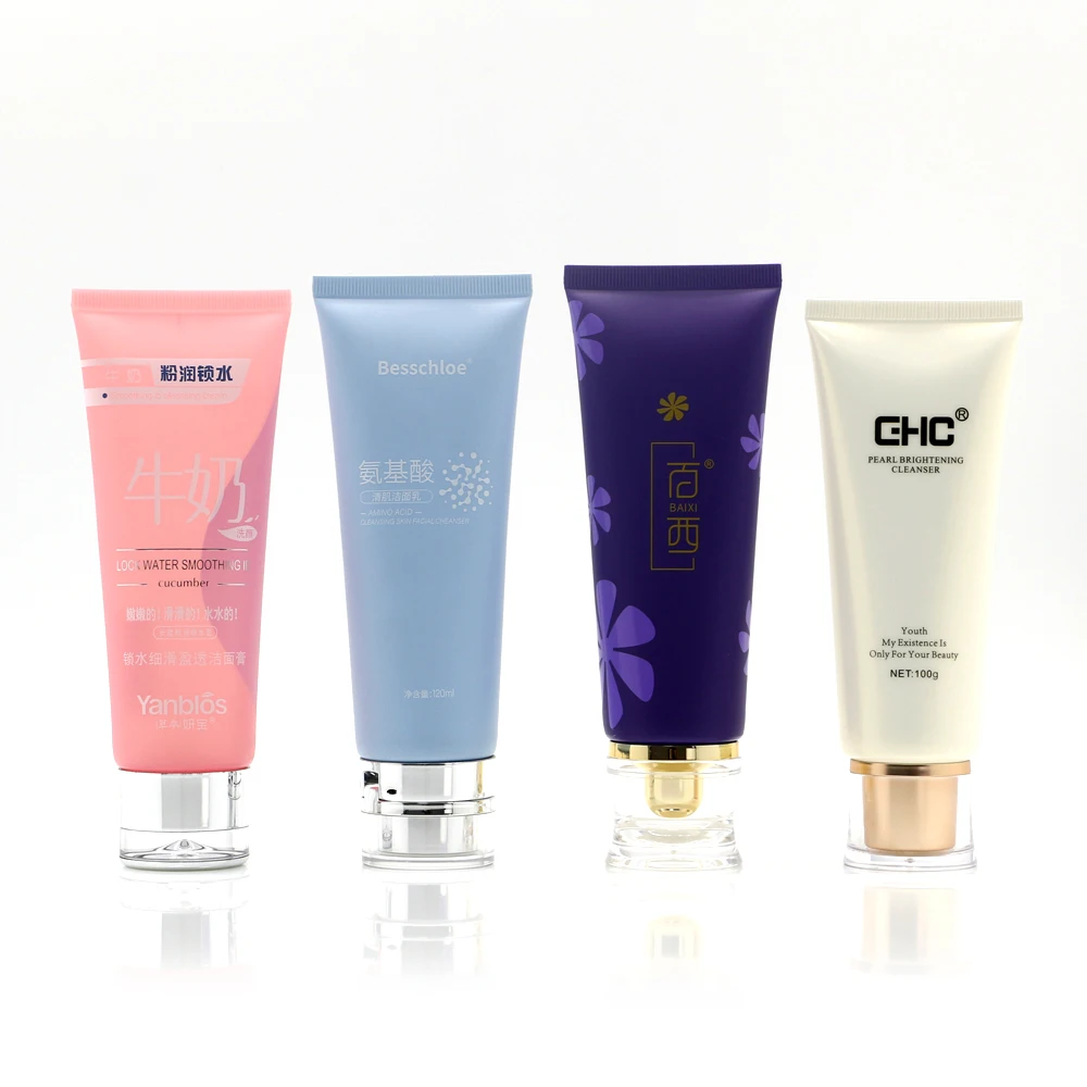 5ml-200g/ml Plastic White/clear/matt Cream Soft Tube Facial Cleanser/ Lip Blam Tube Hand Lotion Tube Face Cleanser Container